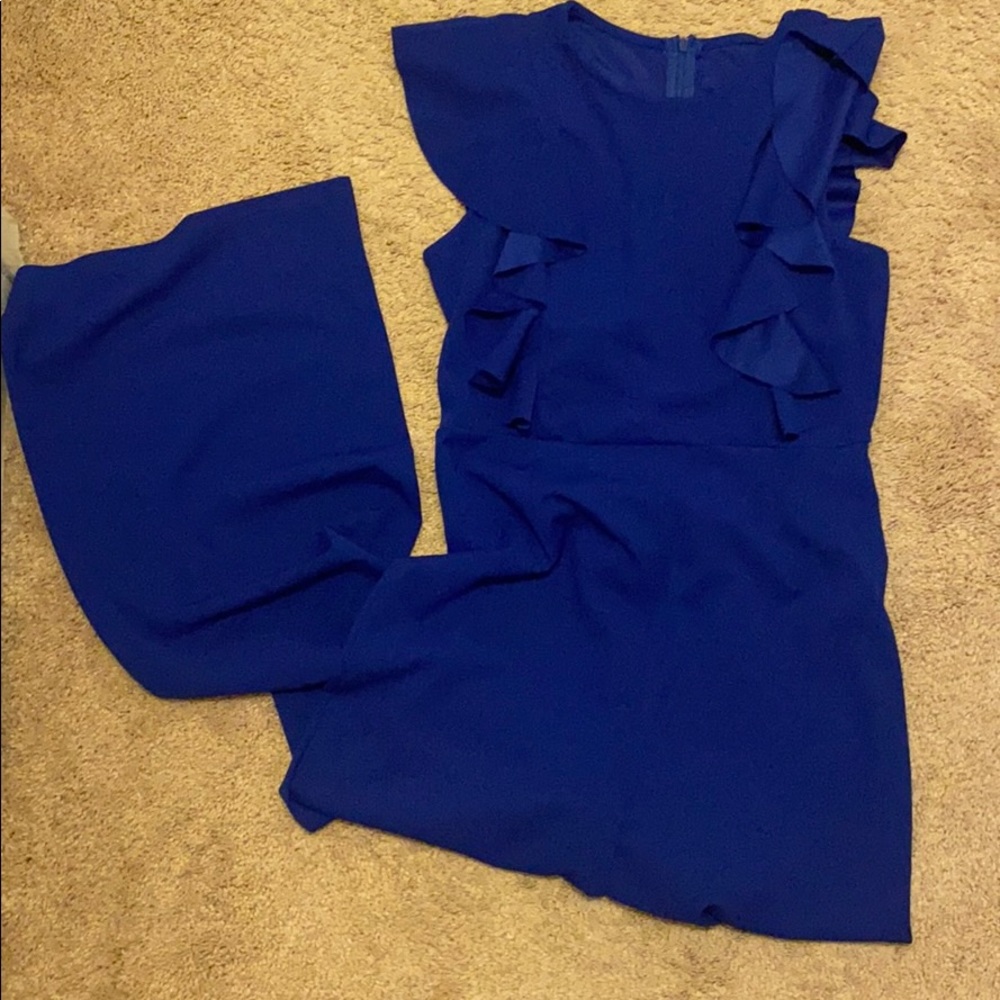 Ruffle Sleeve Jumpsuit